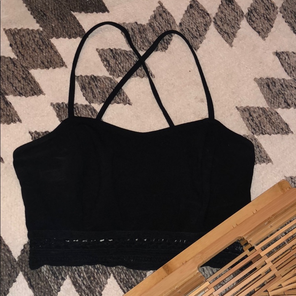 Black Crop top